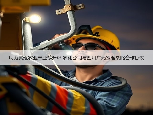 助力实现农业产业链升级 农化公司与四川广元签署战略合作协议