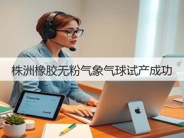 株洲橡胶无粉气象气球试产成功