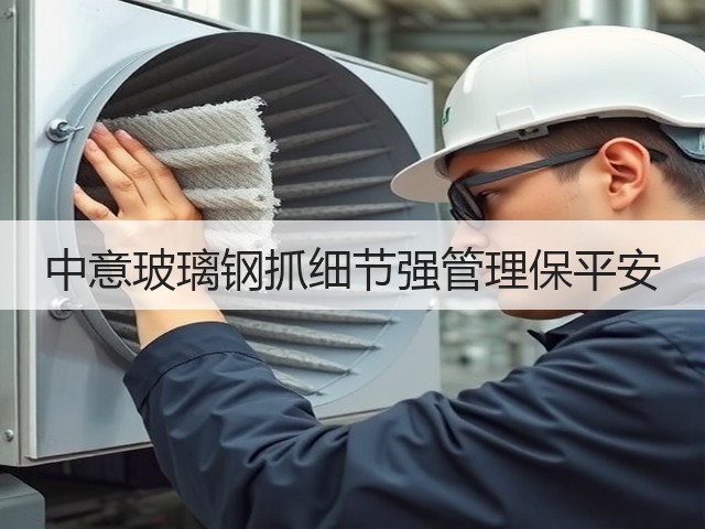 中意玻璃钢抓细节强管理保平安