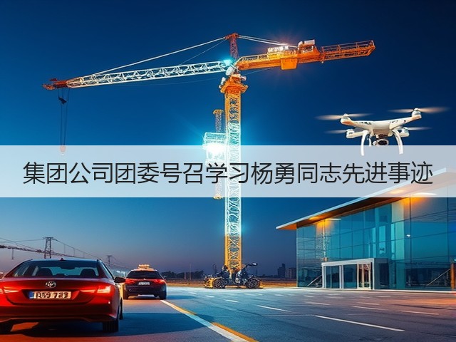 集团公司团委号召学习杨勇同志先进事迹 集团公司团委号召学习杨勇同志先进事迹
