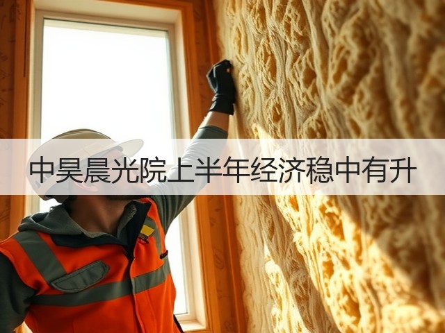 中昊晨光院上半年经济稳中有升